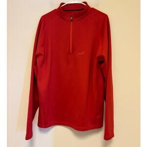 Marker Red Pullover Quarter Zip